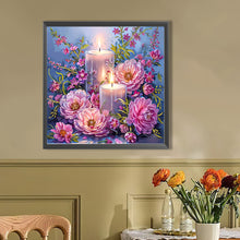Load image into Gallery viewer, AB Diamond Painting - Full Round - Candle peony (40*40CM)