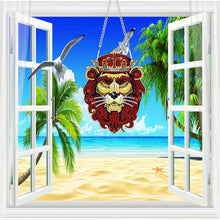 Load image into Gallery viewer, Acrylic Special Shape Animal 5D DIY Diamond Painting Dots Pendant for Art Crafts