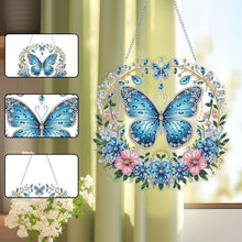 Load image into Gallery viewer, Acrylic Special Shape Butterfly Diamond Painting Hanging Pendant for Wall Window