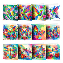 Load image into Gallery viewer, 12Pcs Special Shape Animal DIY Diamond Painting Card for Holiday Party Favors