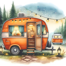 Load image into Gallery viewer, Diamond Painting - Full Round - Camping car (30*30CM)