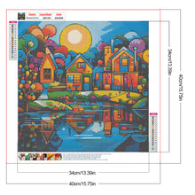 Load image into Gallery viewer, Diamond Painting - Full Round - Colorful house (40*40CM)
