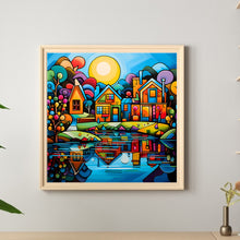 Load image into Gallery viewer, Diamond Painting - Full Round - Colorful house (40*40CM)