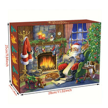 Load image into Gallery viewer, 12Pcs Acrylic Diamond Painting Christmas Advent Box Countdown Diamond Art Kit