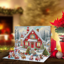 Load image into Gallery viewer, 12Pcs Acrylic Diamond Painting Christmas Advent Box Countdown Diamond Art Kit