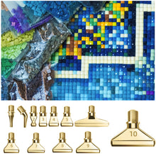 Load image into Gallery viewer, 12Pcs 5D DIY Diamond Painting Pen Heads Kit Diamond Painting Accessories (Gold)