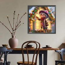 Load image into Gallery viewer, Diamond Painting - Full Round - Old lady preparing Christmas decorations (40*40CM)