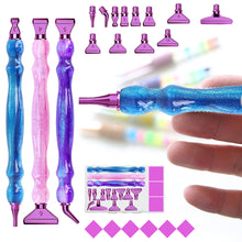 Load image into Gallery viewer, 3Pcs Diamond Painting Pen with Pen Head & Clay 5D Point Drill Pen for Art Crafts