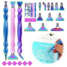 Load image into Gallery viewer, 3Pcs Diamond Painting Pen with Pen Head & Clay 5D Point Drill Pen for Art Crafts