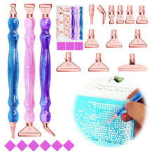 Load image into Gallery viewer, 3Pcs Diamond Painting Pen with Pen Head & Clay 5D Point Drill Pen for Art Crafts