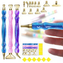 Load image into Gallery viewer, 3Pcs Diamond Painting Pen with Pen Head & Clay 5D Point Drill Pen for Art Crafts