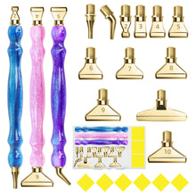 Load image into Gallery viewer, 3Pcs Diamond Painting Pen with Pen Head & Clay 5D Point Drill Pen for Art Crafts