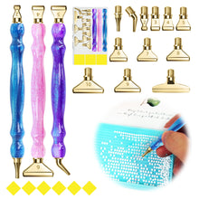 Load image into Gallery viewer, 3Pcs Diamond Painting Pen with Pen Head & Clay 5D Point Drill Pen for Art Crafts