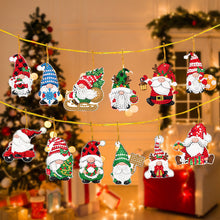 Load image into Gallery viewer, 12Pcs Acrylic Christmas Hanging Diamond Painting Art Kits for Christmas Tree