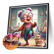 Load image into Gallery viewer, Diamond Painting - Full Round - Happy grandma (40*40CM)