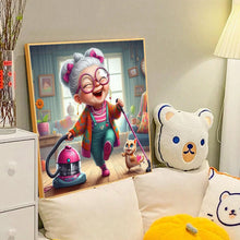 Load image into Gallery viewer, Diamond Painting - Full Round - Happy grandma (40*40CM)