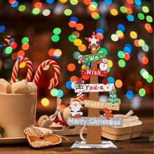 Load image into Gallery viewer, Wooden Special Shaped Christmas Sign Desktop Diamond Art Kits for Home Office