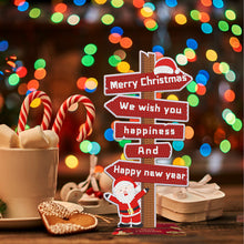 Load image into Gallery viewer, Wooden Special Shaped Christmas Sign Desktop Diamond Art Kits for Home Office