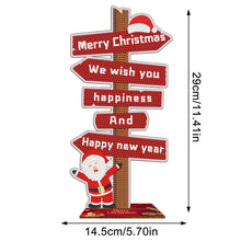 Load image into Gallery viewer, Wooden Special Shaped Christmas Sign Desktop Diamond Art Kits for Home Office