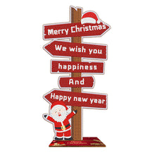 Load image into Gallery viewer, Wooden Special Shaped Christmas Sign Desktop Diamond Art Kits for Home Office
