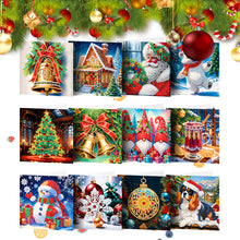 Load image into Gallery viewer, 12Pcs Christmas Special Shape DIY Diamond Painting Card for Holiday Party Favors