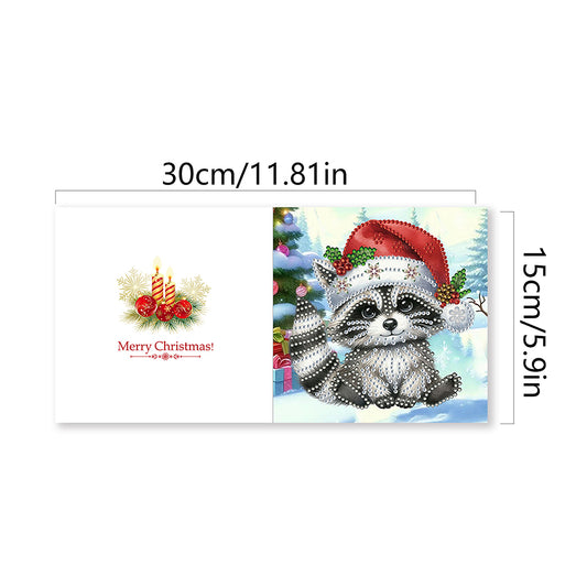 2/6/12Pcs Butterfly and Flower DIY Diamond Painting Card Diamond Daily Wish Card