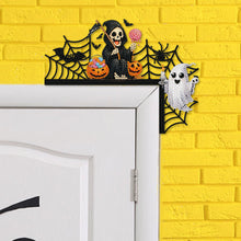 Load image into Gallery viewer, Halloween Cross And Butterfly Diamond Art Door Right Angle Sign for Party Favors