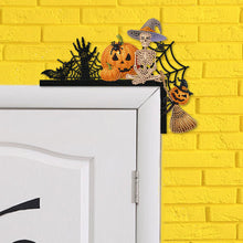 Load image into Gallery viewer, Halloween Cross And Butterfly Diamond Art Door Right Angle Sign for Party Favors