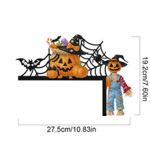 Load image into Gallery viewer, Halloween Cross And Butterfly Diamond Art Door Right Angle Sign for Party Favors