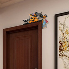 Load image into Gallery viewer, Halloween Cross And Butterfly Diamond Art Door Right Angle Sign for Party Favors