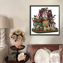 Load image into Gallery viewer, Diamond Painting - Partial Special Shaped - Halloween snake skull (40*40CM)