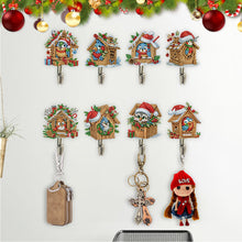 Load image into Gallery viewer, 8Pcs Christmas Diamond Art Hanging Hooks Diamond Painting Hooks DIY Crafts Decor