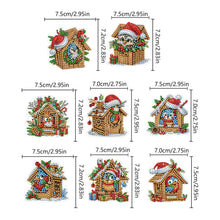 Load image into Gallery viewer, 8Pcs Christmas Diamond Art Hanging Hooks Diamond Painting Hooks DIY Crafts Decor