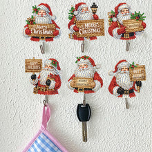 Load image into Gallery viewer, 8Pcs Christmas Diamond Art Hanging Hooks Diamond Painting Hooks DIY Crafts Decor