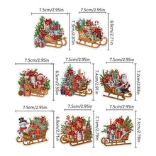 Load image into Gallery viewer, 8Pcs Christmas Diamond Art Hanging Hooks Diamond Painting Hooks DIY Crafts Decor