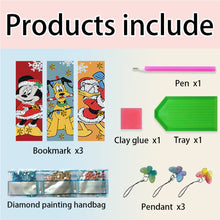 Load image into Gallery viewer, 3Pcs Special Shape Animals 5D DIY Diamond Painting Bookmark for Reading Day Gift