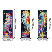 Load image into Gallery viewer, 3Pcs Special Shape Animals 5D DIY Diamond Painting Bookmark for Reading Day Gift