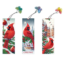 Load image into Gallery viewer, 3Pcs Special Shape Animals 5D DIY Diamond Painting Bookmark for Reading Day Gift