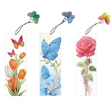 Load image into Gallery viewer, 3Pcs Special Shape Animals 5D DIY Diamond Painting Bookmark for Reading Day Gift