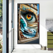 Load image into Gallery viewer, Diamond Painting - Full Round - Wall eyes ship sea (40*75CM)