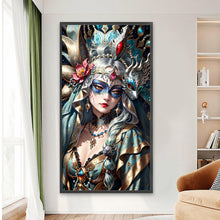 Load image into Gallery viewer, Diamond Painting - Full Round - Mask girl (40*75CM)