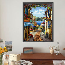 Load image into Gallery viewer, Diamond Painting - Full Round - Landscape town (40*50CM)