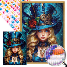 Load image into Gallery viewer, AB Diamond Painting - Full Round - Blonde punk girl (70*100CM)