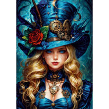 Load image into Gallery viewer, AB Diamond Painting - Full Round - Blonde punk girl (70*100CM)