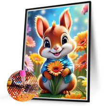 Load image into Gallery viewer, 3pcs Round Diamond Painting Set - Flower animals (30*40CM)