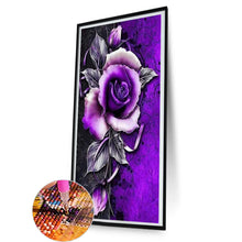 Load image into Gallery viewer, Diamond Painting - Full Round - Purple rose (45*85CM)