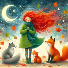 Load image into Gallery viewer, Diamond Painting - Full Square - Little girl (40*40CM)