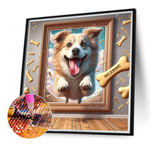 Load image into Gallery viewer, Diamond Painting - Full Round - 3D picture frame biscuit puppy (40*40CM)