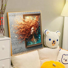 Load image into Gallery viewer, Diamond Painting - Full Round - 3D picture frame curly girl (40*40CM)