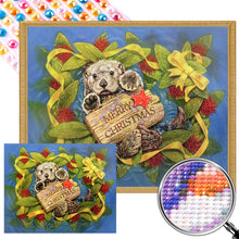 Load image into Gallery viewer, AB Diamond Painting - Full Round - Merry Christmas little sea otter (50*40CM)
